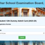 BSEBS session 2023-25 intermediate dummy admit card declared. Best Updates